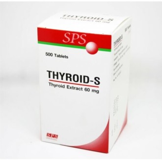 THYROID-S® NDT ORGANIC PORCINE THYROID EXTRACT /  Natural Desiccated Thyroid (NDT) 60mg
